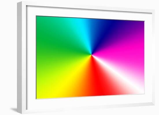 Rainbow Spectrum-14ktgold-Framed Art Print