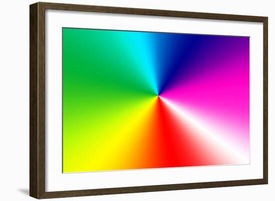 Rainbow Spectrum-14ktgold-Framed Art Print