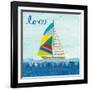 Rainbow Spinnakers I-Courtney Prahl-Framed Art Print