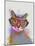 Rainbow Splash Cat 1-Fab Funky-Mounted Art Print