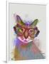 Rainbow Splash Cat 1-Fab Funky-Framed Art Print