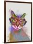 Rainbow Splash Cat 1-Fab Funky-Framed Art Print