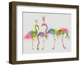 Rainbow Splash Cocktail Party-Fab Funky-Framed Art Print