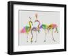 Rainbow Splash Cocktail Party-Fab Funky-Framed Art Print