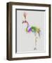 Rainbow Splash Flamingo 1-Fab Funky-Framed Art Print