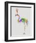 Rainbow Splash Flamingo 1-Fab Funky-Framed Art Print