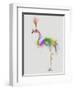 Rainbow Splash Flamingo 1-Fab Funky-Framed Art Print