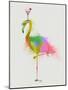 Rainbow Splash Flamingo 2-Fab Funky-Mounted Art Print