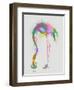 Rainbow Splash Flamingo 3-Fab Funky-Framed Art Print