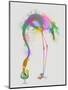 Rainbow Splash Flamingo 3-Fab Funky-Mounted Art Print