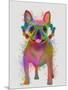 Rainbow Splash French Bulldog, Full-Fab Funky-Mounted Art Print