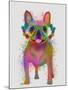 Rainbow Splash French Bulldog, Full-Fab Funky-Mounted Art Print