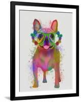 Rainbow Splash French Bulldog, Full-Fab Funky-Framed Art Print