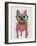 Rainbow Splash French Bulldog, Full-Fab Funky-Framed Art Print