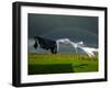 Rainbow, Stormy Sky and Clothes Line, Bunmahon, County Waterford, Ireland-null-Framed Photographic Print