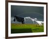 Rainbow, Stormy Sky and Clothes Line, Bunmahon, County Waterford, Ireland-null-Framed Photographic Print