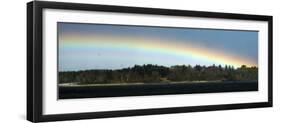 Rainbow Stretches over Mackworth Island, in Casco Bay Along the Atlantic Ocean in Falmouth, Maine-null-Framed Photographic Print