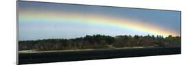 Rainbow Stretches over Mackworth Island, in Casco Bay Along the Atlantic Ocean in Falmouth, Maine-null-Mounted Photographic Print