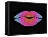 Rainbow Sugar Lips-Tina Lavoie-Framed Stretched Canvas