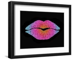 Rainbow Sugar Lips-Tina Lavoie-Framed Giclee Print