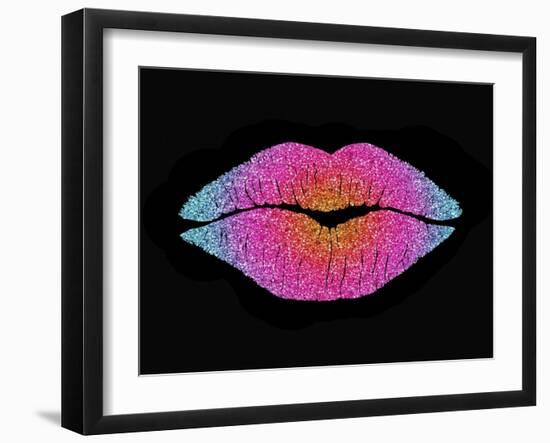 Rainbow Sugar Lips-Tina Lavoie-Framed Giclee Print