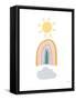 Rainbow Sunshine-Gigi Louise-Framed Stretched Canvas