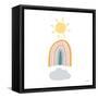 Rainbow Sunshine-Gigi Louise-Framed Stretched Canvas