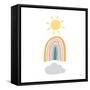 Rainbow Sunshine-Gigi Louise-Framed Stretched Canvas