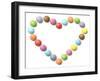 Rainbow Sweets in Heart Shape-Tom Quartermaine-Framed Giclee Print