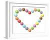 Rainbow Sweets in Heart Shape-Tom Quartermaine-Framed Giclee Print