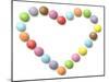 Rainbow Sweets in Heart Shape-Tom Quartermaine-Mounted Giclee Print