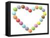 Rainbow Sweets in Heart Shape-Tom Quartermaine-Framed Stretched Canvas