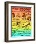 Rainbow Take on an Old Apollo Theater Performance Calendar-null-Framed Art Print