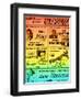 Rainbow Take on an Old Apollo Theater Performance Calendar-null-Framed Art Print