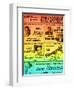 Rainbow Take on an Old Apollo Theater Performance Calendar-null-Framed Art Print