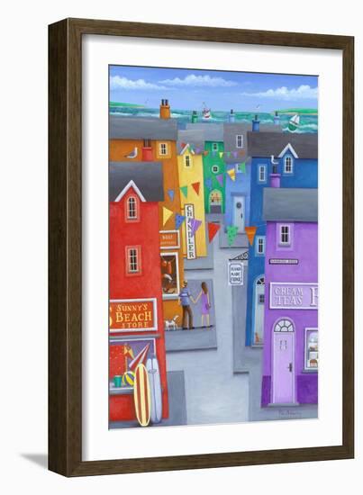 Rainbow Town-Peter Adderley-Framed Art Print