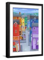 Rainbow Town-Peter Adderley-Framed Art Print