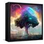 Rainbow Tree-null-Framed Stretched Canvas