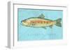 Rainbow Trout-John Golden-Framed Art Print