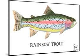 Rainbow Trout-Mark Frost-Mounted Giclee Print