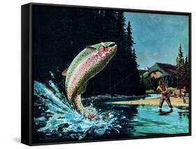 Rainbow Trout-Bruce Bontrager-Framed Stretched Canvas