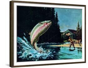 Rainbow Trout-Bruce Bontrager-Framed Premium Giclee Print