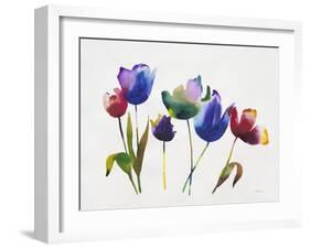 Rainbow Tulips 2-Paulo Romero-Framed Art Print