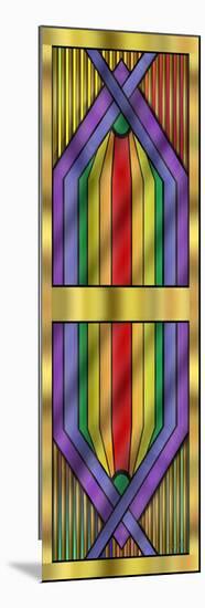 Rainbow Wall Hanging-Art Deco Designs-Mounted Giclee Print