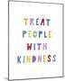 Rainbow Words - Kind-Archie Stone-Mounted Giclee Print