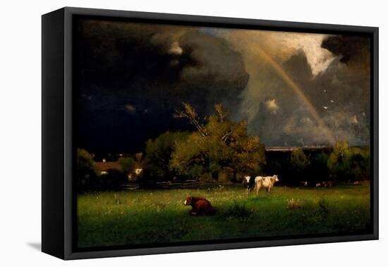 Rainbow-George Inness-Framed Stretched Canvas