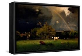 Rainbow-George Inness-Framed Stretched Canvas