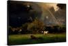 Rainbow-George Inness-Stretched Canvas