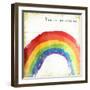 Rainbow-Jace Grey-Framed Art Print