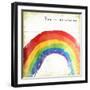 Rainbow-Jace Grey-Framed Art Print